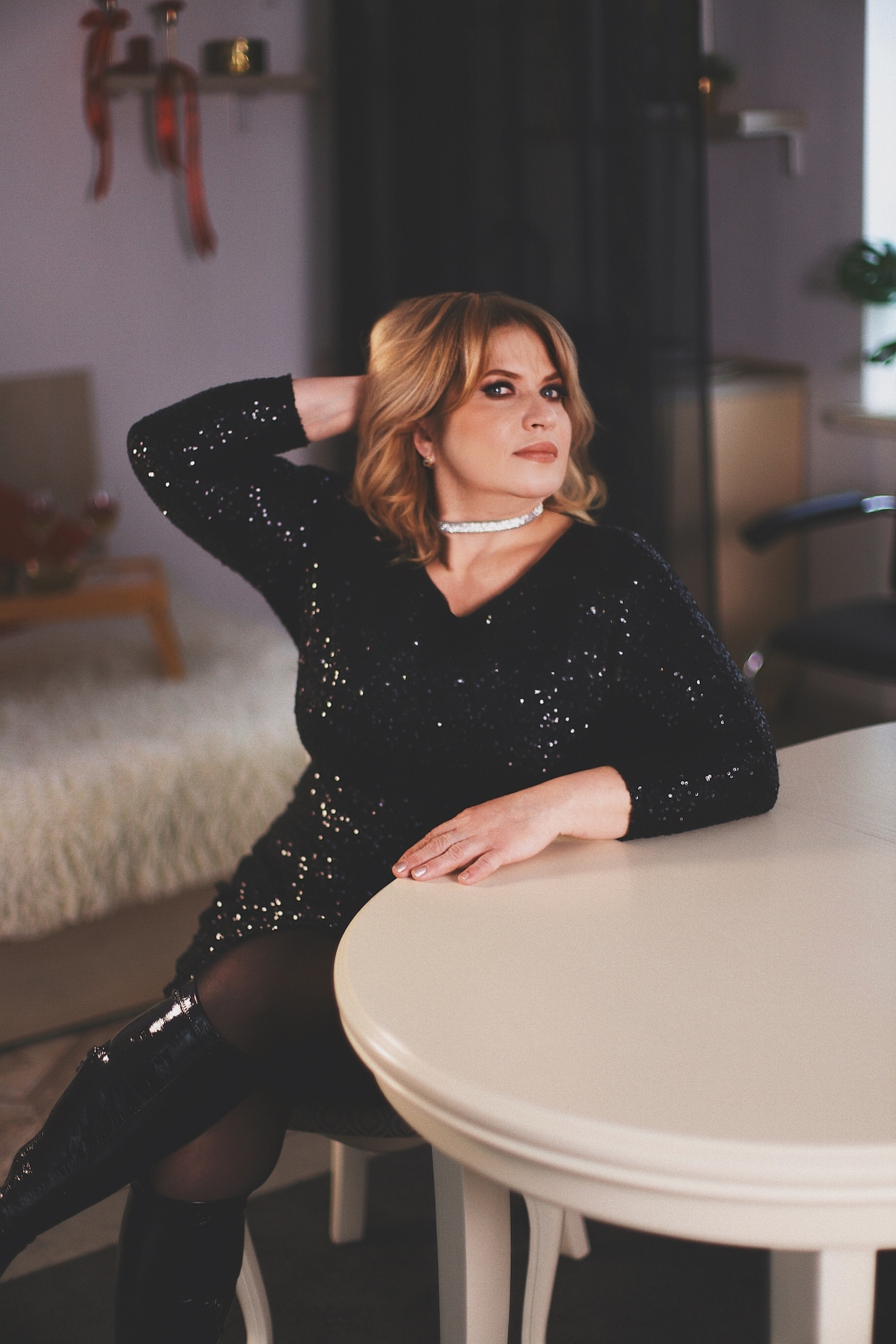ID 117357 Mari From Ukraine 52 Years Old Blonde Blue Eyes